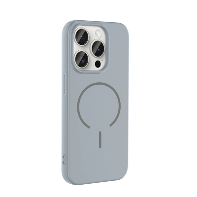 Apple iPhone 15 Pro Max Kılıf M-safe Şarj Özellikli Zore Meta Kapak - 14