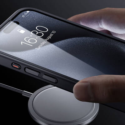 Apple iPhone 15 Pro Max Kılıf Magsafe Şarj Özellikli Benks Mist Protective Kapak - 16