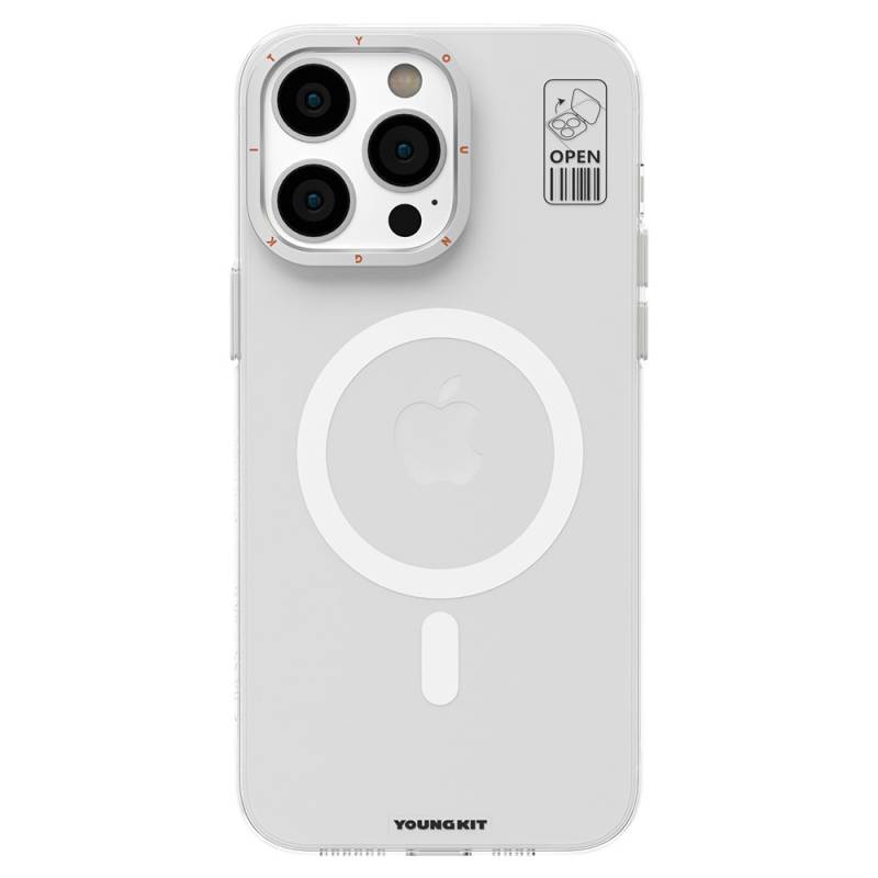 Apple iPhone 15 Pro Max Kılıf Magsafe Şarj Özellikli Standlı YoungKit Hermit Bracket Serisi Kapak - 7
