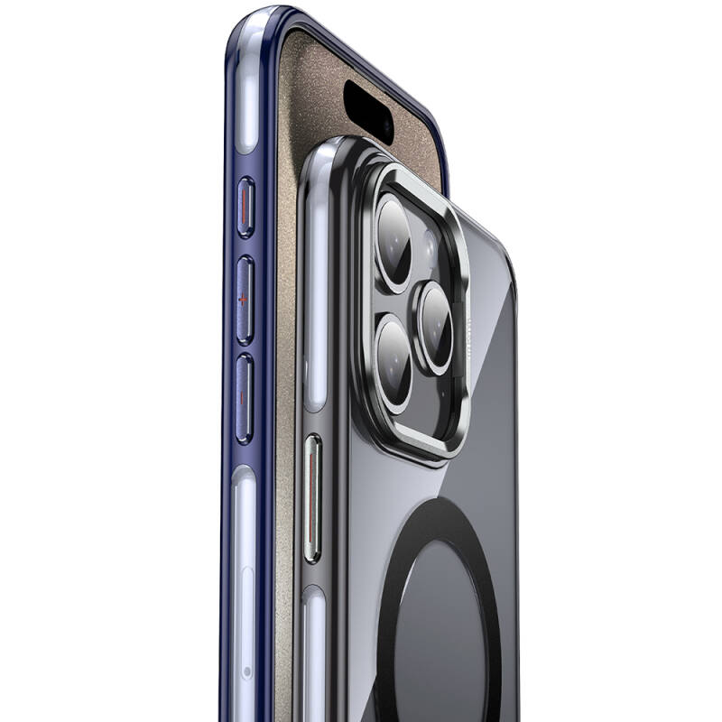 Apple iPhone 15 Pro Max Kılıf Magsafe Şarj Özellikli Wlons Standlı Efsane Kapak - 2