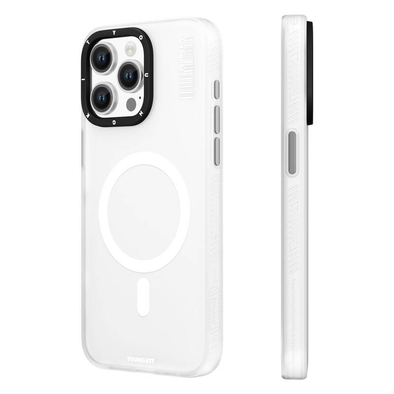 Apple iPhone 15 Pro Max Kılıf Magsafe Şarj Özellikli Youngkit Hidden Sand Serisi Kapak - 5