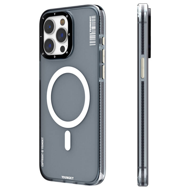 Apple iPhone 15 Pro Max Kılıf Magsafe Şarj Özellikli Youngkit Jiansha Serisi Kapak - 11