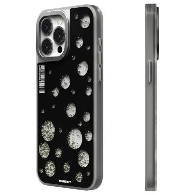 Apple iPhone 15 Pro Max Kılıf Magsafe Şarj Özellikli Youngkit Quicksand Beads Serisi Kapak - 2