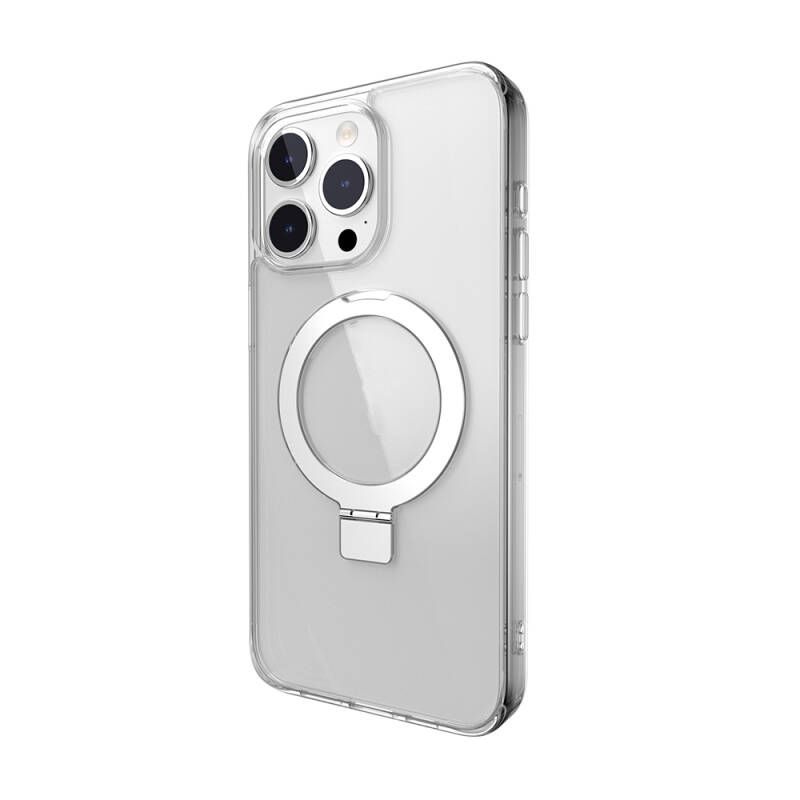 Apple iPhone 15 Pro Max Kılıf Magsafe Şarj Özellikli Yüzük Standlı Lisanslı Switcheasy Magstand-M Kapak - 10