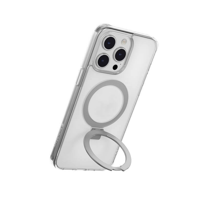 Apple iPhone 15 Pro Max Kılıf Magsafe Şarj Özellikli Yüzük Standlı Lisanslı Switcheasy Magstand-M Kapak - 13