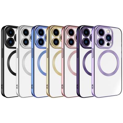 Apple iPhone 15 Pro Max Kılıf Magsafe Wireless Şarj Özellikli Zore Setro Silikon - Thumbnail