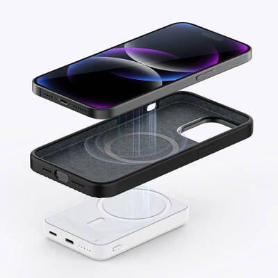Apple iPhone 15 Pro Max Kılıf Recci Aurora Serisi Magsafe Şarj Özellikli Kapak - 12