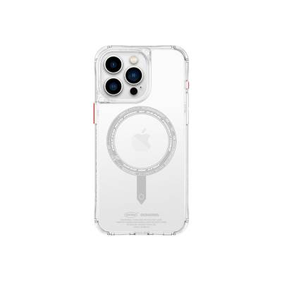 Apple iPhone 15 Pro Max Kılıf SkinArma Şeffaf Airbag Tasarımlı Magsafe Şarj Özellikli Saido Kapak - 4