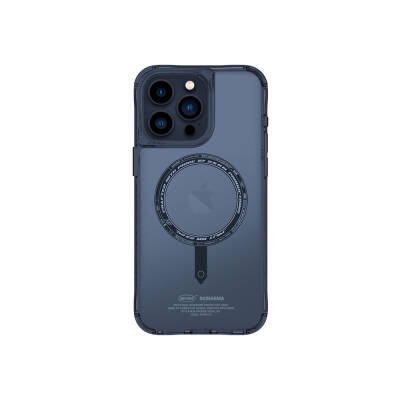 Apple iPhone 15 Pro Max Kılıf SkinArma Şeffaf Magsafe Şarj Özellikli Kado Kartlıklı Saido Kapak - 4