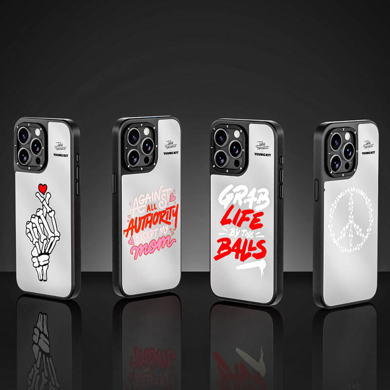 Apple iPhone 15 Pro Max Kılıf Tobias Fonseca Tasarımlı Youngkit Mirror Kapak - 9