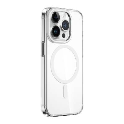 Apple iPhone 15 Pro Max Kılıf Wiwu ZYS-013 Magsafe Şarj Özellikli Renkli Kamera Çerçeveli Şeffaf Jelly Kapak - 5