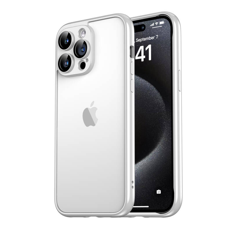 Apple iPhone 15 Pro Max Kılıf Zore Kamera Korumalı Bontez Bumper - 3