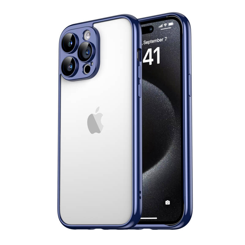 Apple iPhone 15 Pro Max Kılıf Zore Kamera Korumalı Bontez Bumper - 4