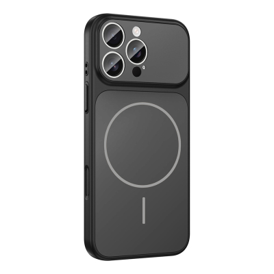 Apple iPhone 15 Pro Max Kılıf Zore M-Safe Şarj Özellikli Kamera Korumalı Formen Kapak - 8