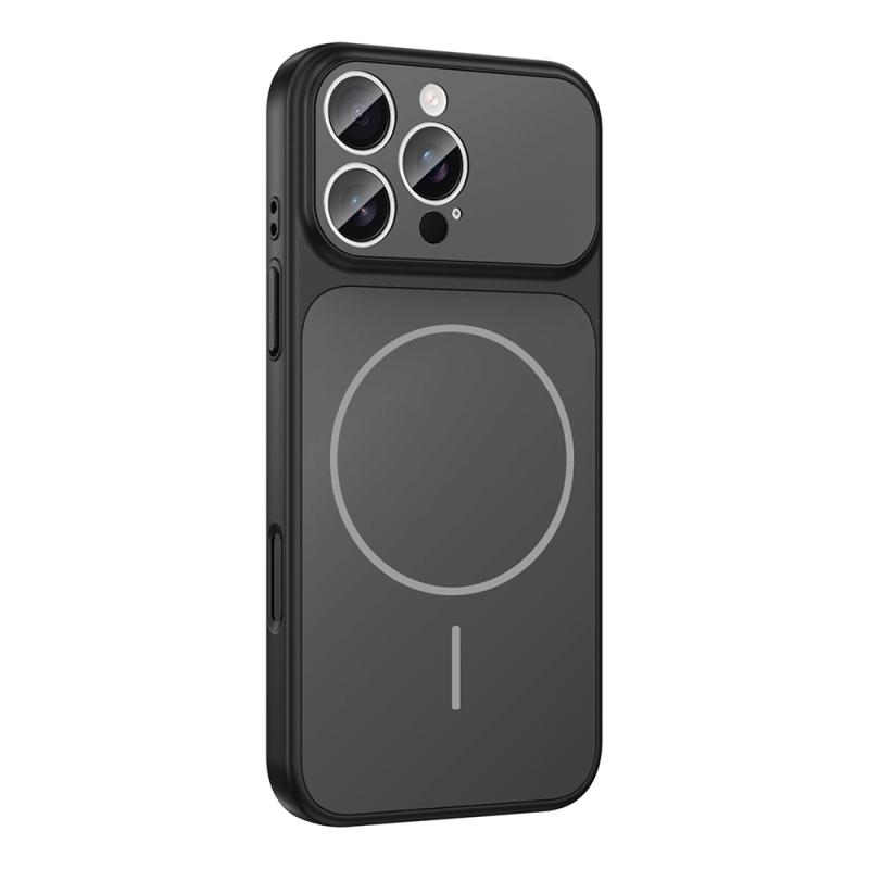 Apple iPhone 15 Pro Max Kılıf Zore M-Safe Şarj Özellikli Kamera Korumalı Formen Kapak - 8