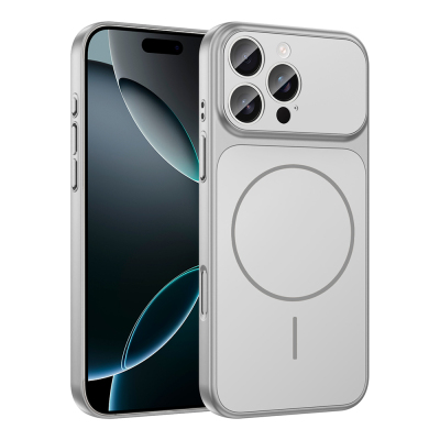 Apple iPhone 15 Pro Max Kılıf Zore M-Safe Şarj Özellikli Kamera Korumalı Formen Kapak - 5