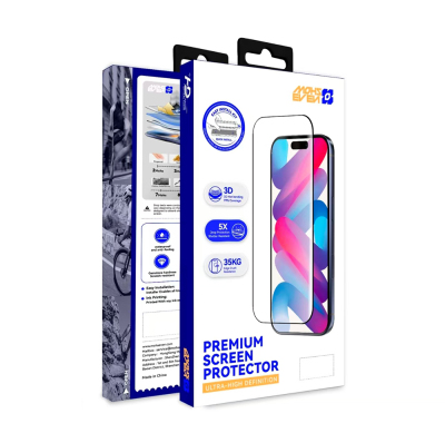 Apple iPhone 15 Pro Max Mohseven M6 HD Temperli Cam Ekran Koruyucu + Kolay Uygulama Aparatı - 5