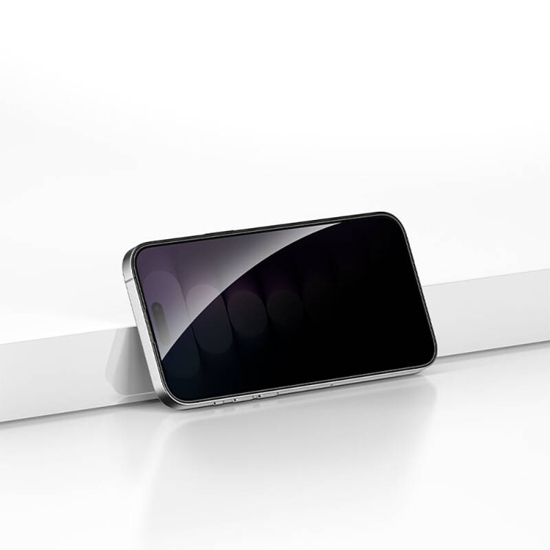Apple iPhone 15 Pro Max Recci RSP-A19AP Privacy Temperli Cam Ekran Koruyucu - 3