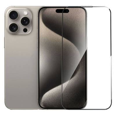 Apple iPhone 15 Pro Max Wiwu GT-010 Anti-Reflective Polimer Oleofobik Kaplama Ultra İnce Temperli Cam Ekran Koruyucu - 3