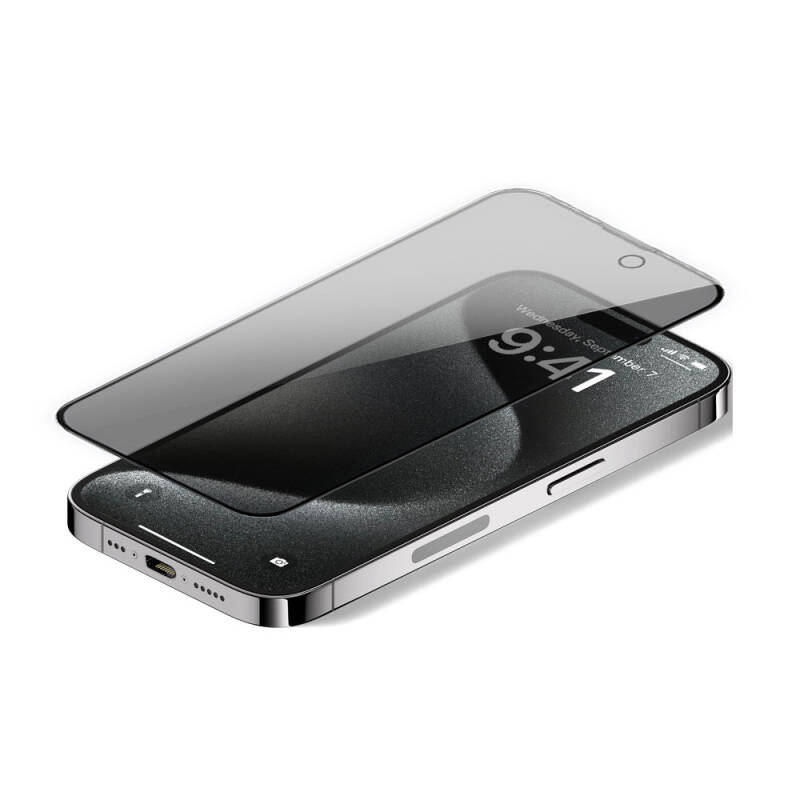 Apple iPhone 15 Pro Max Wiwu iPrivacy HD Anti-Peep Screen Protector - 3