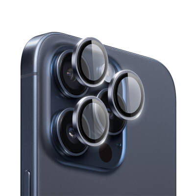 Apple iPhone 15 Pro Max Wiwu LG-004 PVD Lens Guard Metal Kamera Lens Koruyucu - 6