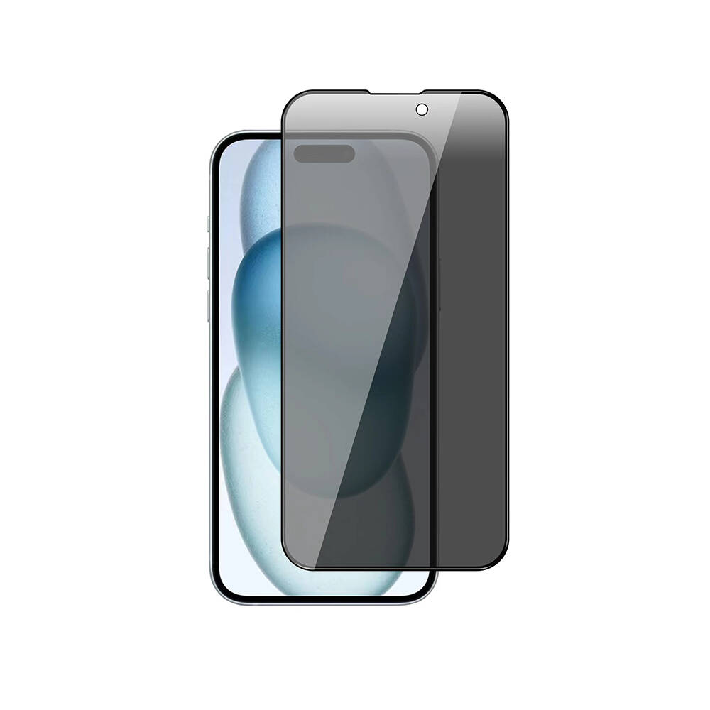 Apple iPhone 15 Pro Max Zore New 5D Privacy Temperli Ekran Koruyucu - 1