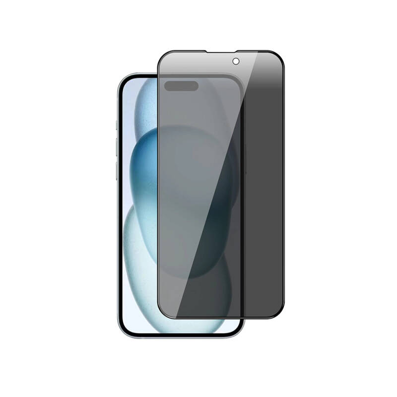 Apple iPhone 15 Pro Max Zore New 5D Privacy Temperli Ekran Koruyucu - 2