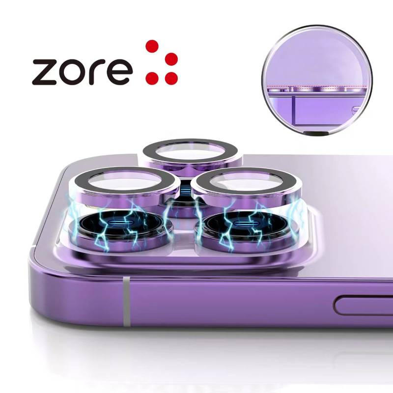 Apple iPhone 15 Pro Zore CL-12 Premium Safir Kamera Lens Koruyucu