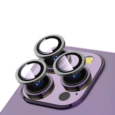 Apple iPhone 15 Pro Zore CL-12 Premium Safir Kamera Lens Koruyucu - Thumbnail