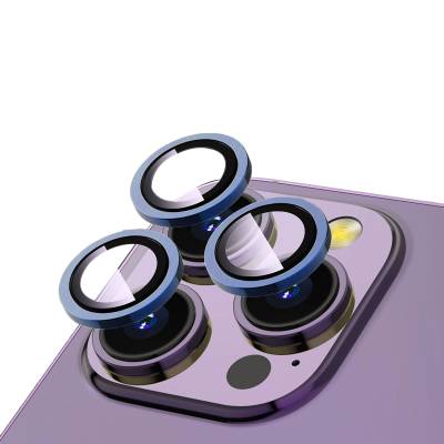 Apple iPhone 15 Pro Zore CL-12 Premium Safir Kamera Lens Koruyucu - Thumbnail