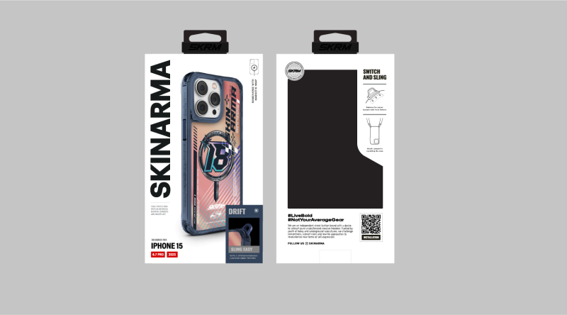 Apple iPhone 15 Pro Max SkinArma Magsafe Şarj Özellikli Sticker Yapıştırmalı Drift Kapak - 12