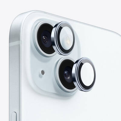 Apple iPhone 15 ​​Wiwu Lens Guard Metal Kamera Lens Koruyucu - 4