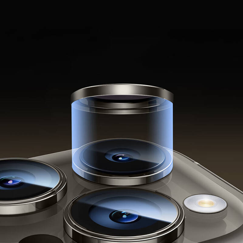 Apple iPhone 15 Wiwu LG-004 PVD Lens Guard Metal Kamera Lens Koruyucu - 4