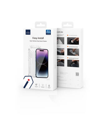 Apple iPhone 15 Wiwu SQ-005 Easy Install iVista Super Hardness Screen Protector - 3