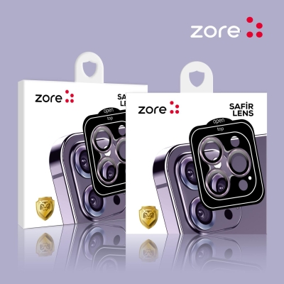 Apple iPhone 15 Zore CL-11 Sapphire Anti-Fingerprint Anti-Reflective Camera Lens Protector - 2