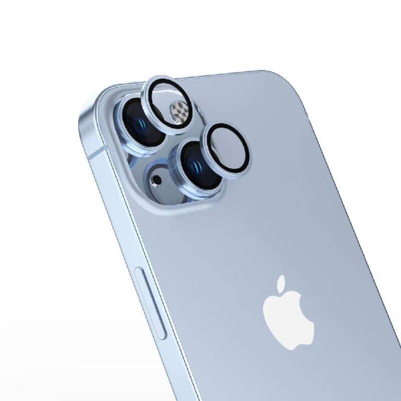 Apple iPhone 15 Zore Safir CL-15 Parmak İzi Bırakmayan Anti-Reflective Kamera Lens Koruyucu - 3
