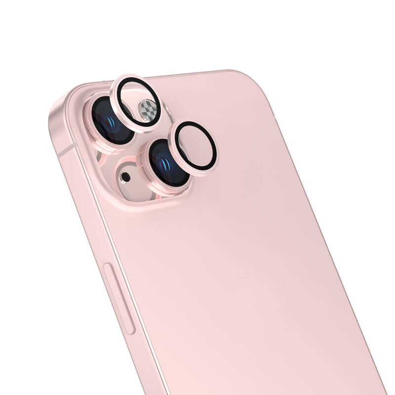 Apple iPhone 15 Zore Safir CL-15 Parmak İzi Bırakmayan Anti-Reflective Kamera Lens Koruyucu - 4
