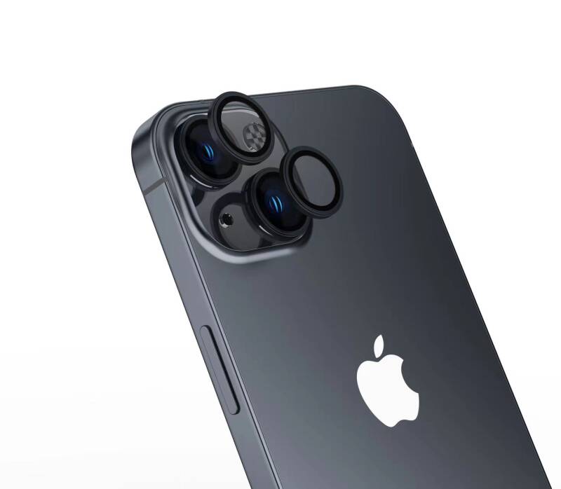 Apple iPhone 15 Zore Safir CL-15 Parmak İzi Bırakmayan Anti-Reflective Kamera Lens Koruyucu - 6