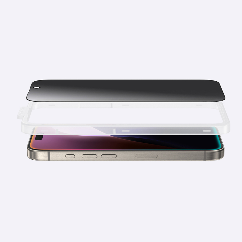 Apple iPhone 16 Amazingthing Radix Privacy Parmak İzi Bırakmayan Temperli Cam Ekran Koruyucu - 10