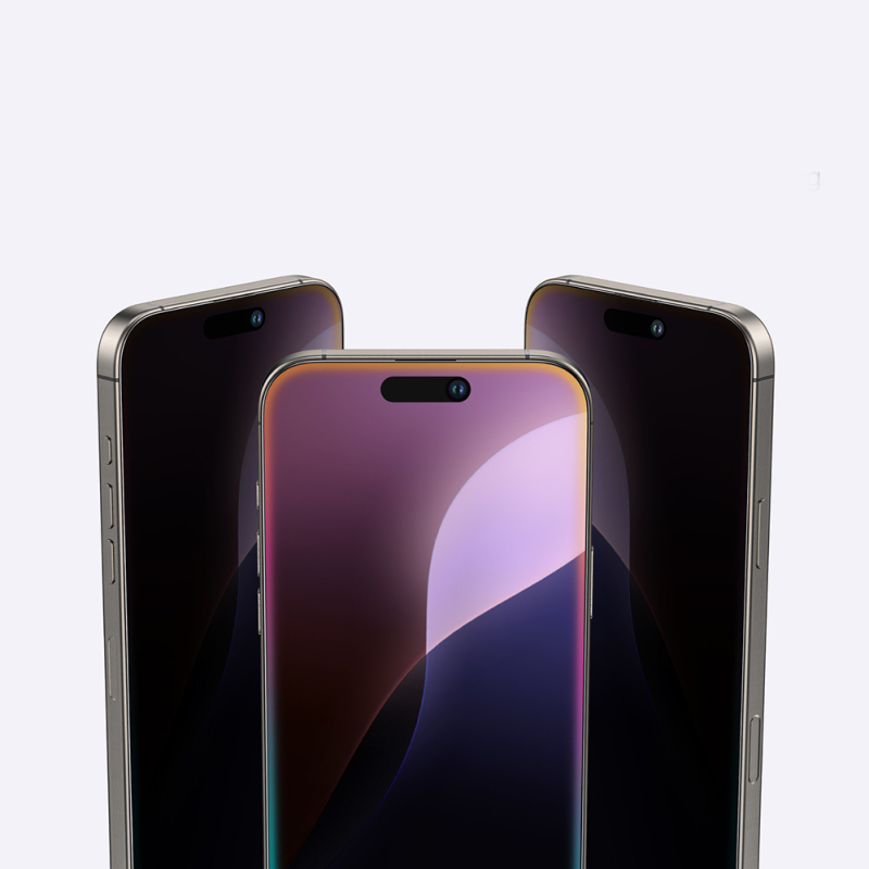 Apple iPhone 16 Amazingthing Radix Privacy Parmak İzi Bırakmayan Temperli Cam Ekran Koruyucu - 11