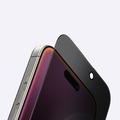 Apple iPhone 16 Amazingthing Radix Privacy Parmak İzi Bırakmayan Temperli Cam Ekran Koruyucu - 12