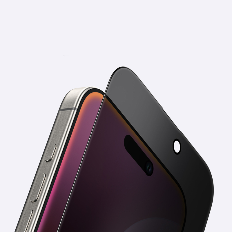 Apple iPhone 16 Amazingthing Radix Privacy Parmak İzi Bırakmayan Temperli Cam Ekran Koruyucu - 12