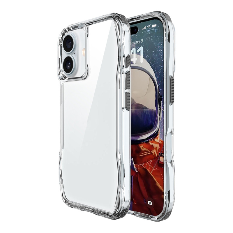 Apple iPhone 16 Case Airbag Transparent Zore Incek Cover - 1