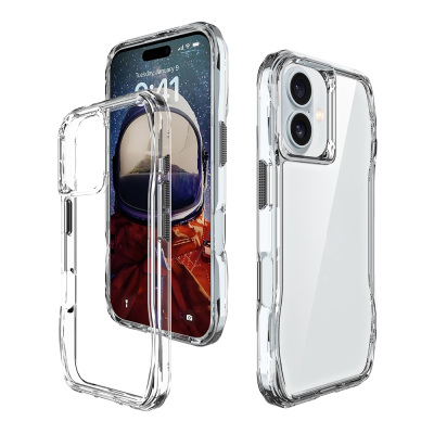 Apple iPhone 16 Case Airbag Transparent Zore Incek Cover - 4