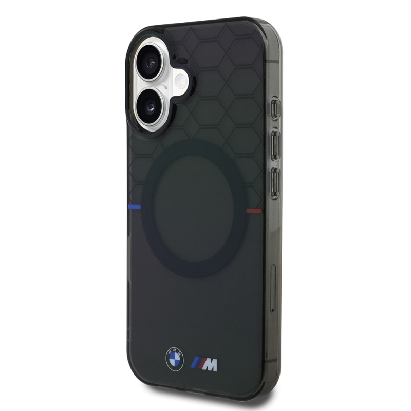 Apple iPhone 16 Case BMW Magsafe Charging Feature Transparent M Design Original Licensed Cover - 3