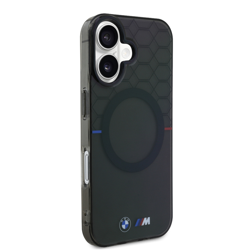 Apple iPhone 16 Case BMW Magsafe Charging Feature Transparent M Design Original Licensed Cover - 5