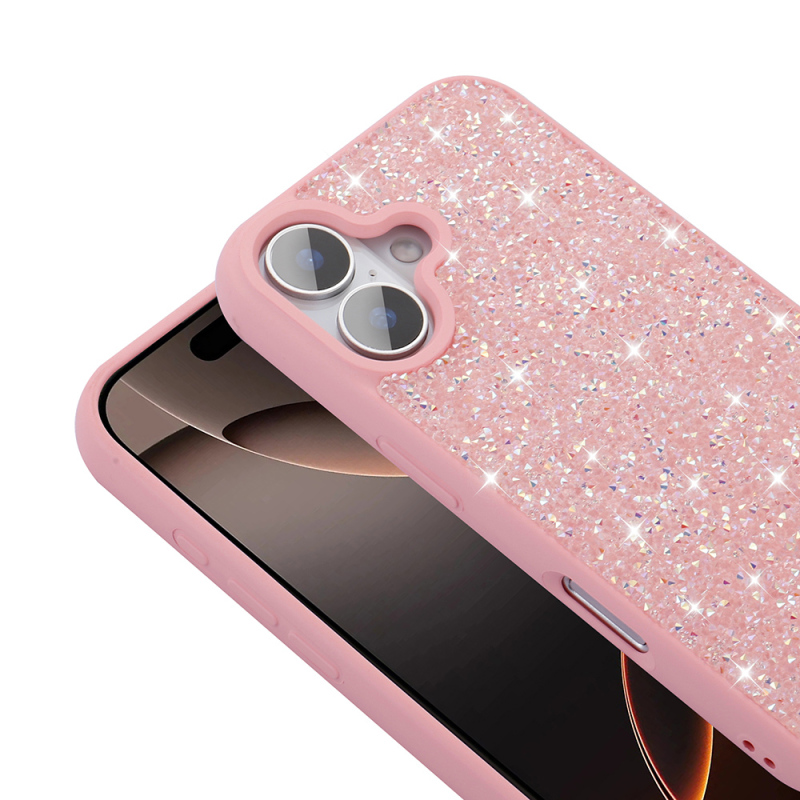 Apple iPhone 16 Case Bright Stone Design Zore Diamond Cover - 10