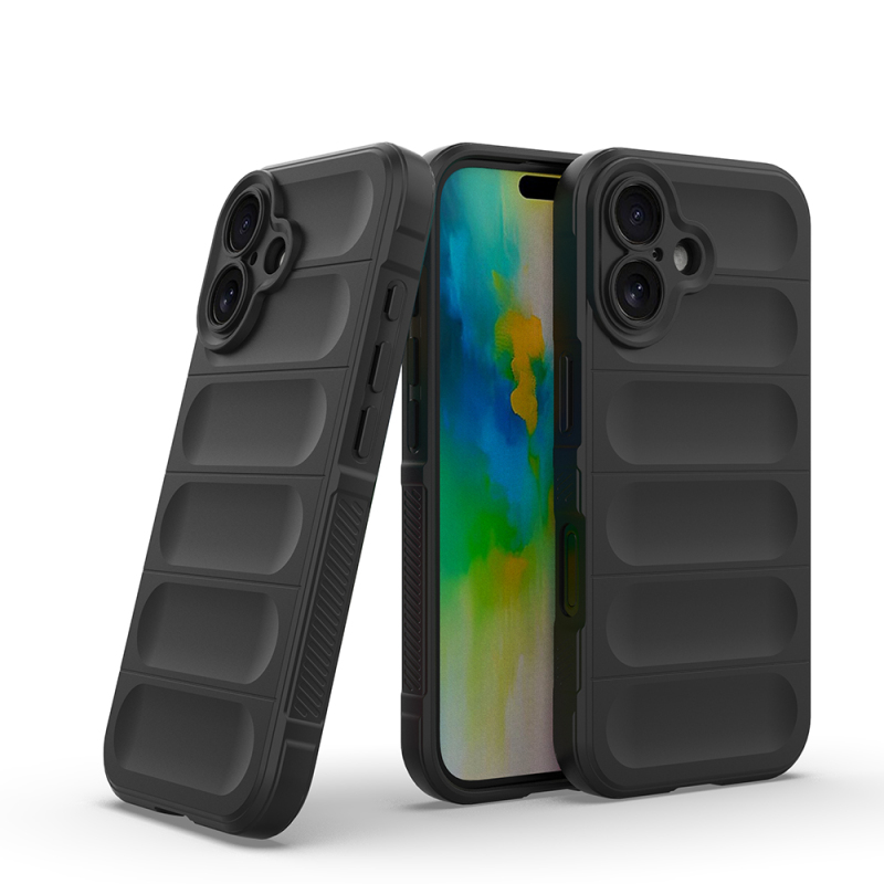 Apple iPhone 16 Case Flexible TPU Hollow Back Surface Design Zore Etnik Silicone Cover - 8