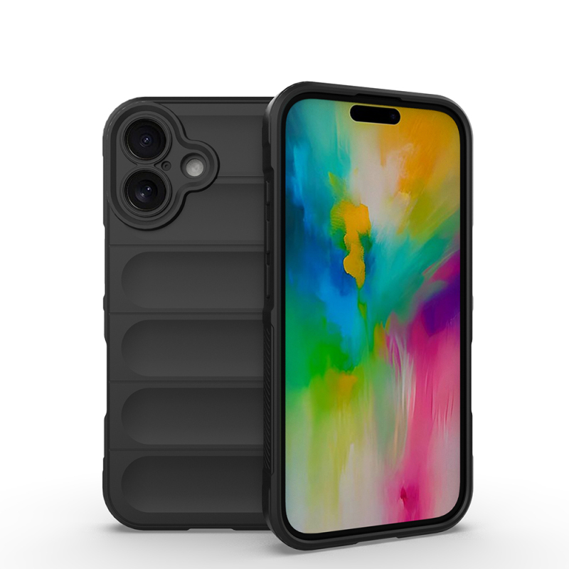 Apple iPhone 16 Case Flexible TPU Hollow Back Surface Design Zore Etnik Silicone Cover - 4