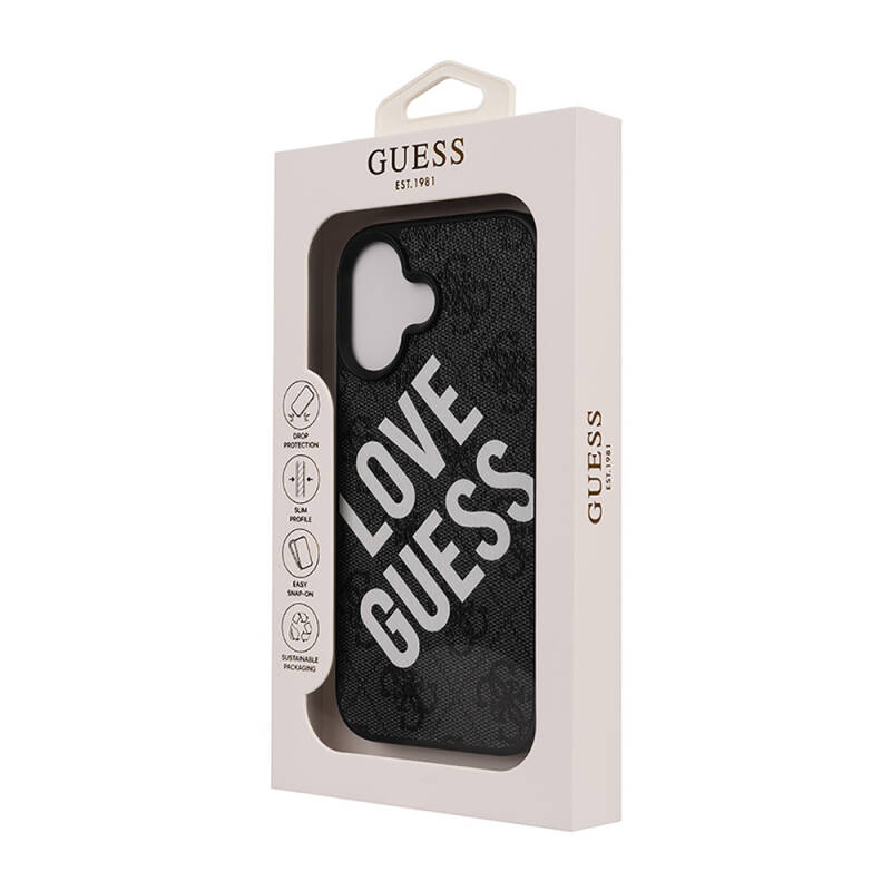 Apple iPhone 16 Case Guess Original Licensed Big Love Guess Cover - 5